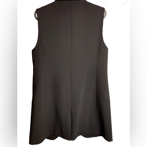 Club Monaco Classic Black One Button Vest Women’s Size Medium - Picture 2 of 3